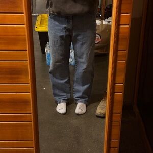 Relaxed Fit Blue Jeans